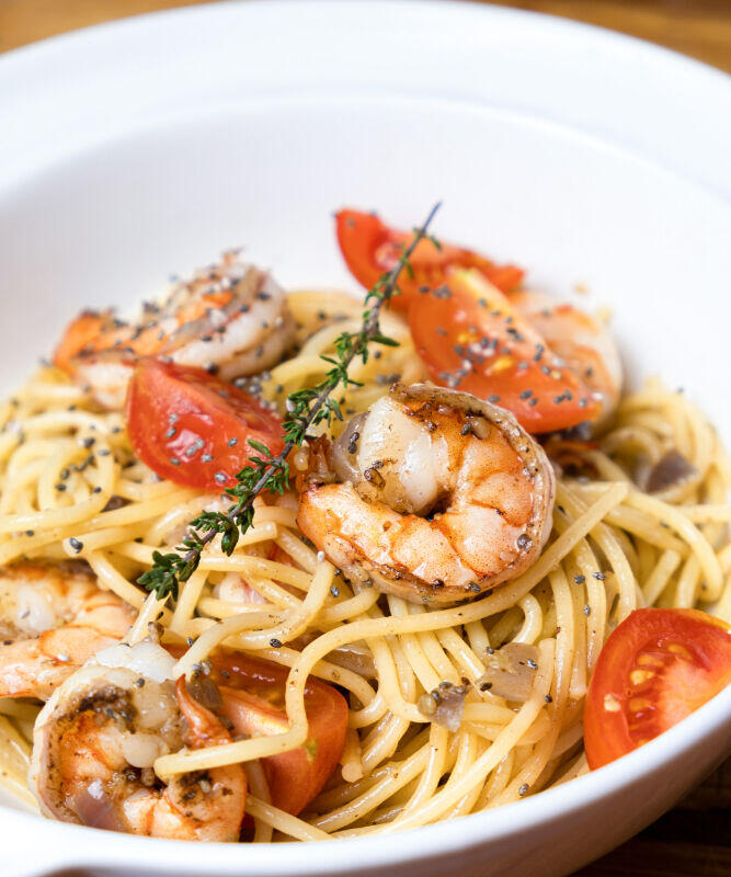F3. Spicy Seafood Angel Hair Pasta